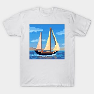 Pixel Boat T-Shirt